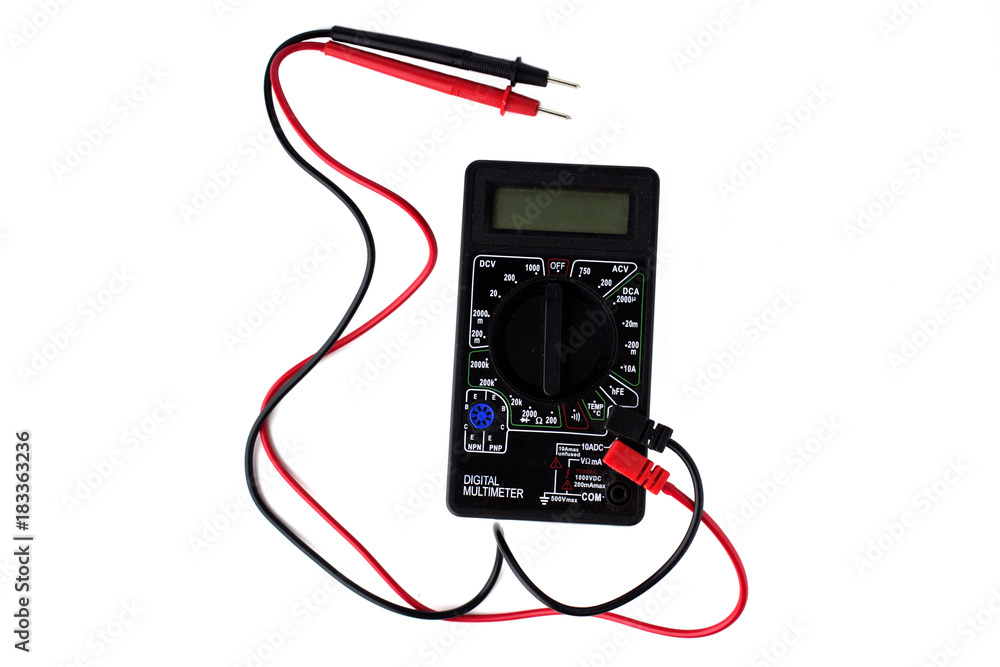Digital multimeter isolate on white Digital multimeter isolate on white
