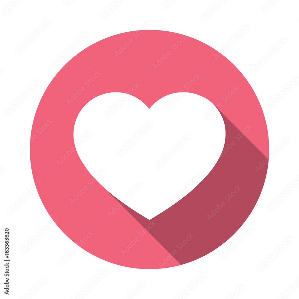 Concept vector - glossy, stylish social media love icon Concept vector - glossy, stylish social media love icon