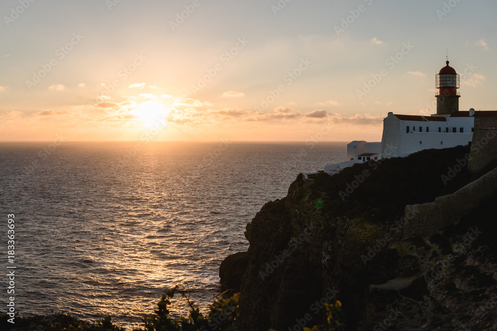 Sunset from the Cliffs in Portugal