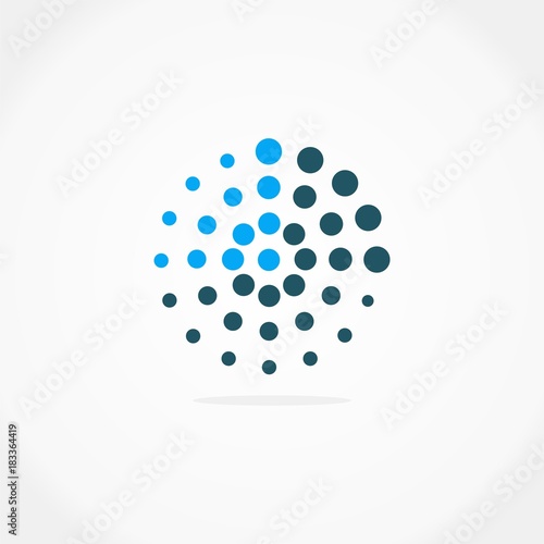 circle dot connection logo
