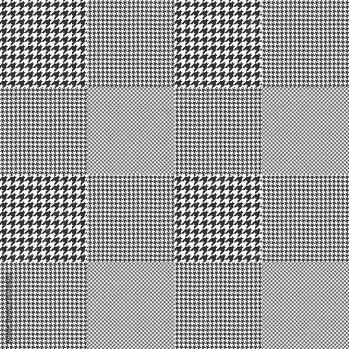 Prince of Wales check pattern. Seamless glen plaid vector print. 