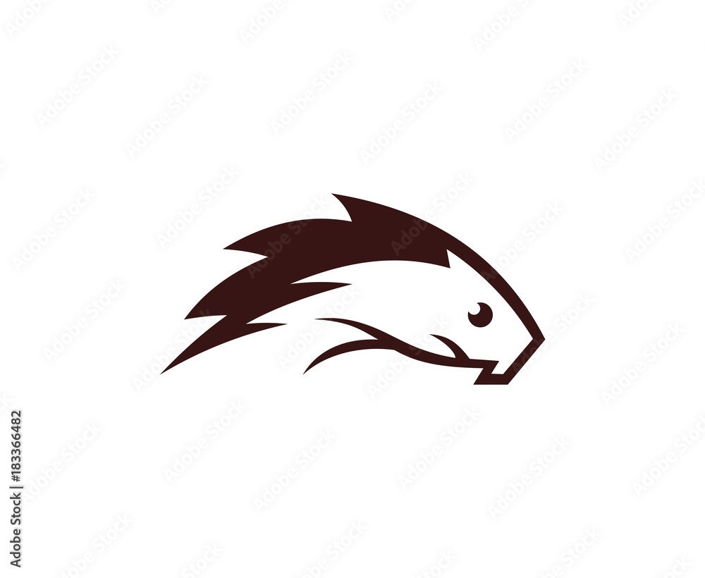 Naklejka premium Beaver logo