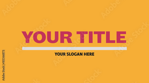 Title Line Reveal