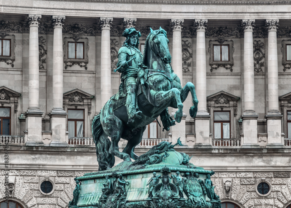 Reiterstandbild Prinz Eugen vor der Wiener Hofburg