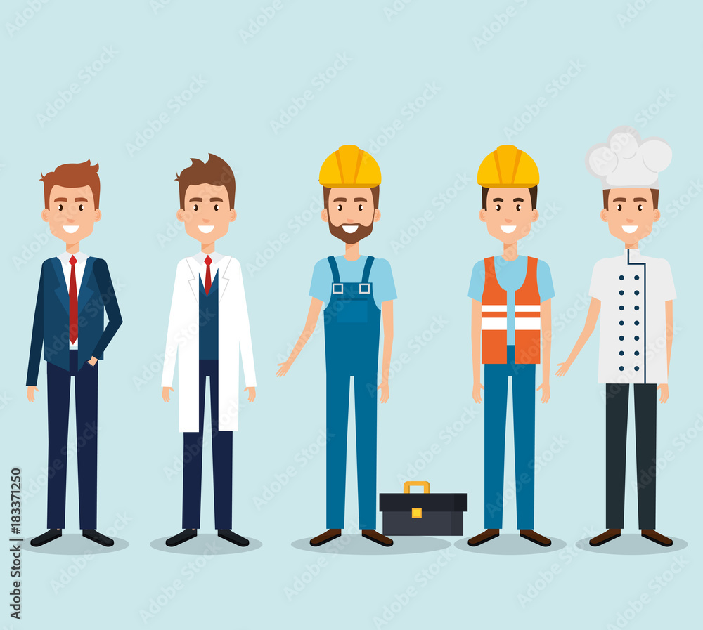 group of professional workers vector illustration design group of professional workers vector illustration design