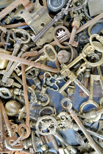 old metal keys