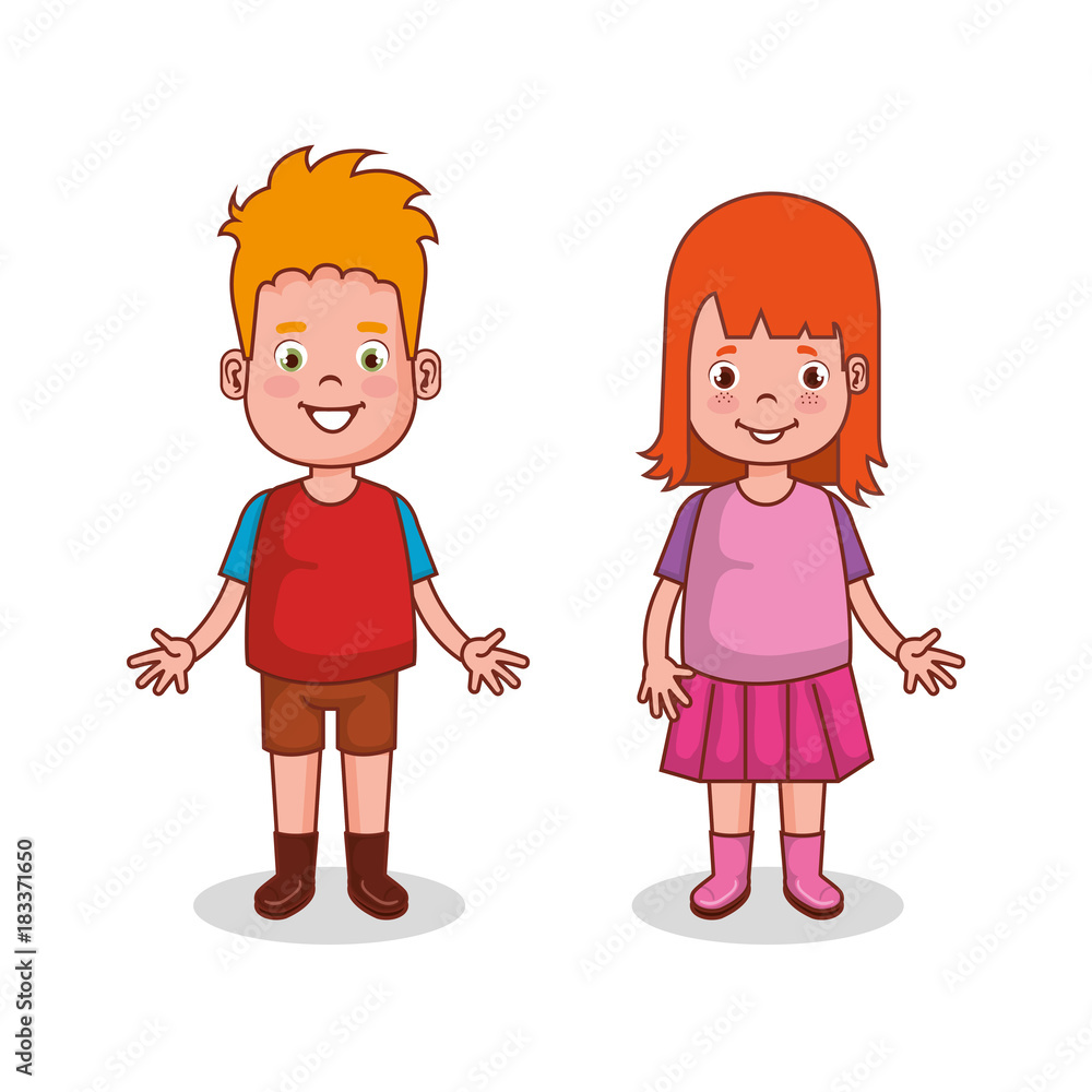 little kids group avatars characters vector illustration design little kids group avatars characters vector illustration design