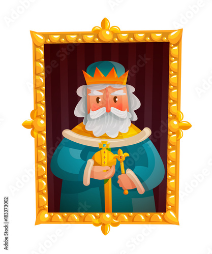 King Cartoon Portrait