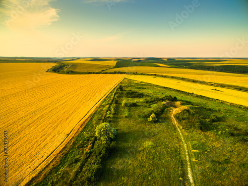Endless Fields aerial view