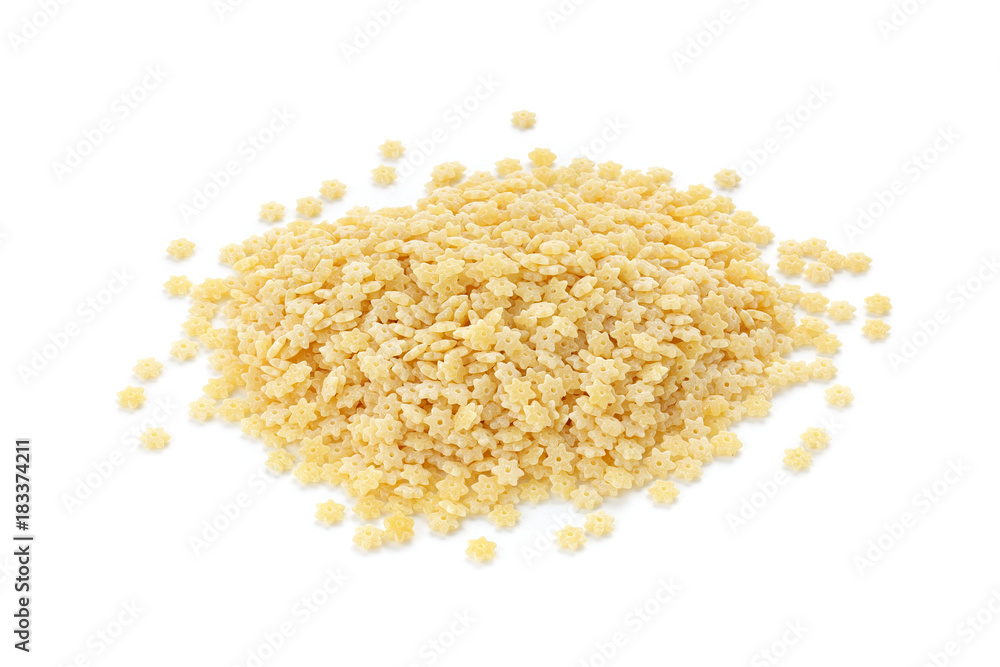 pasta Stelline on white background pasta Stelline on white background