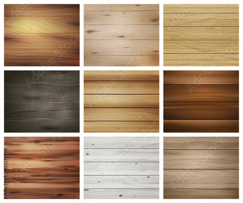 Wooden Texture Pattern Set