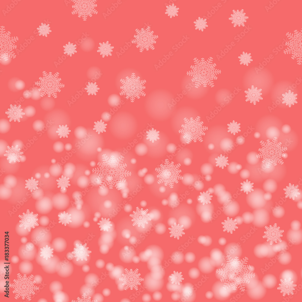 Beautiful Christmas image . White snow flakes on a pink background. Beautiful Christmas image . White snow flakes on a pink background.