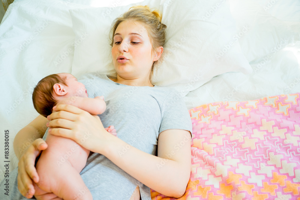 Mother with her baby Mother with her baby