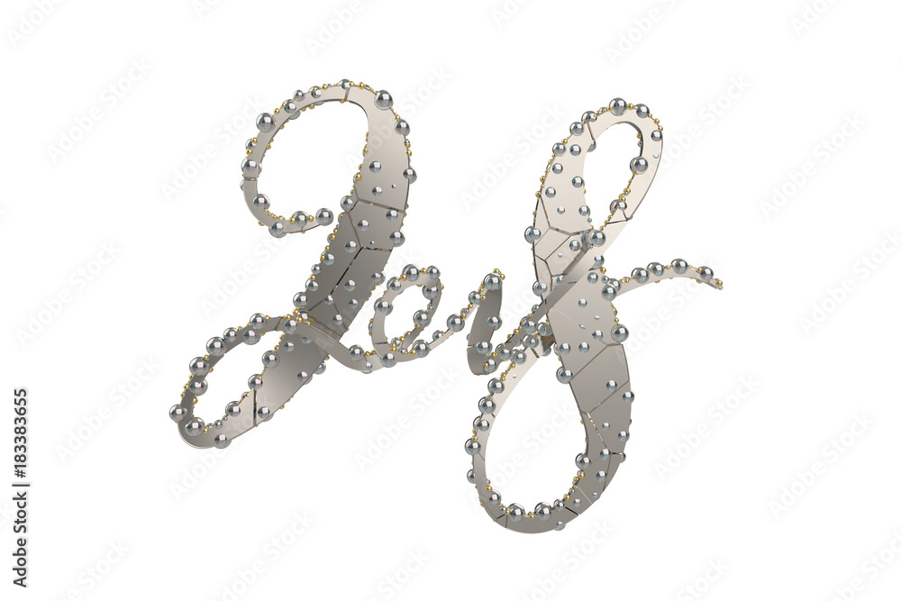 New 2018 year golden silver broken lettering number figures isolated on white background. 3D illustration New 2018 year golden silver broken lettering number figures isolated on white background. 3D illustration