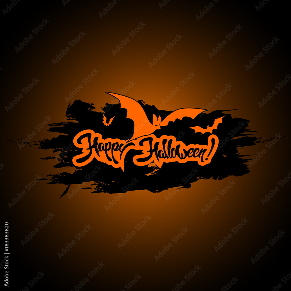 Happy Halloween. Vector Illustration, Halloween Background