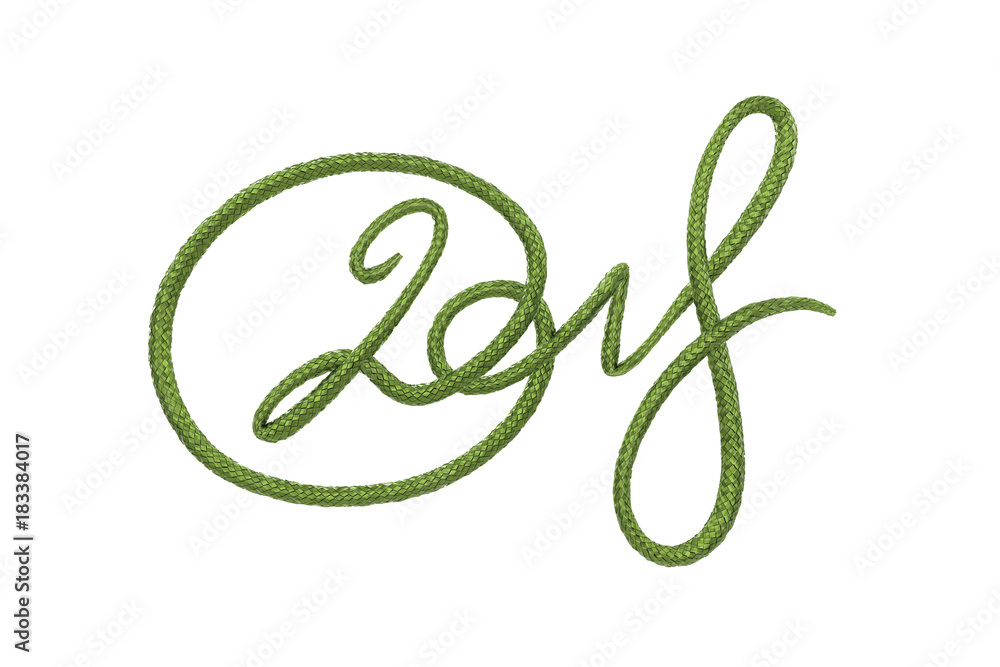 New 2018 year green lettering number figures isolated on white background and coveres scales. 3D illustration New 2018 year green lettering number figures isolated on white background and coveres scales. 3D illustration