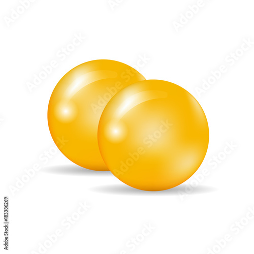 Sugar-coated pills. Round-shaped orange tablets. Medicine and drugs.