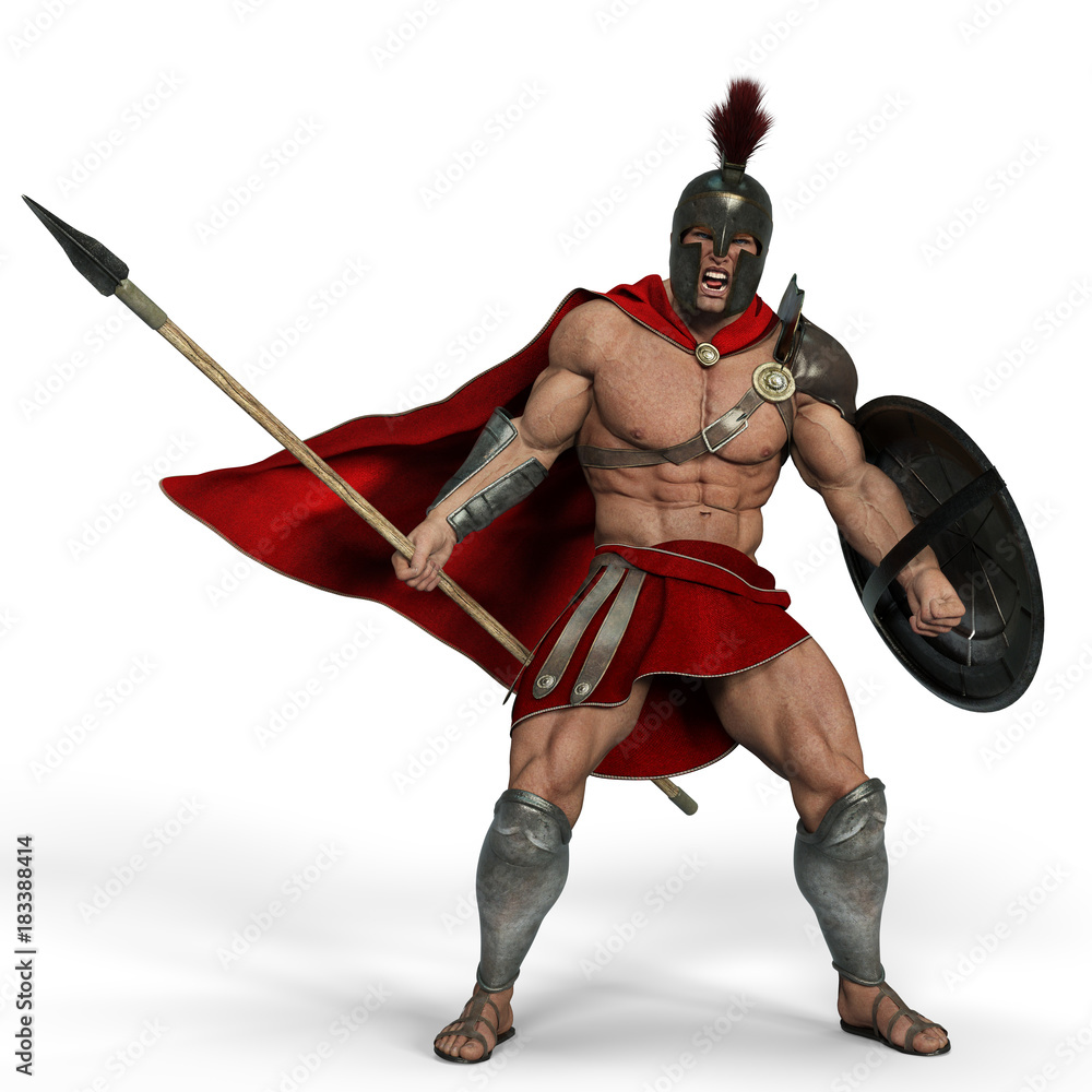 spartan warrior Stock Illustration | Adobe Stock