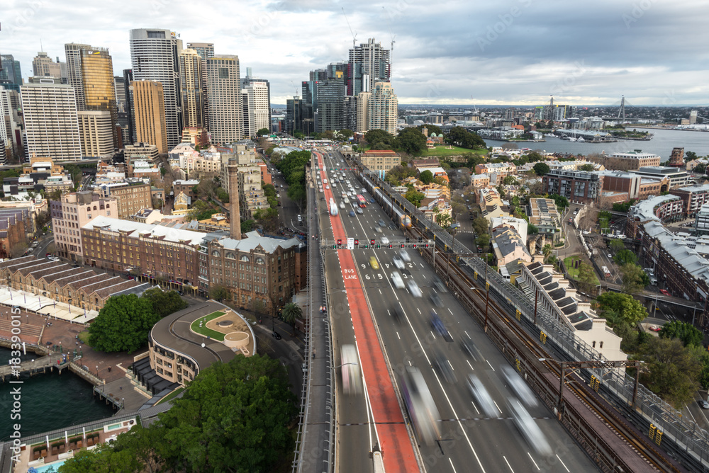 Fototapeta premium Traffic Sydney Bridge