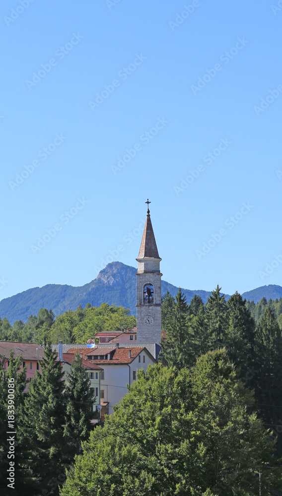 bell tower of a Church in the mountain village