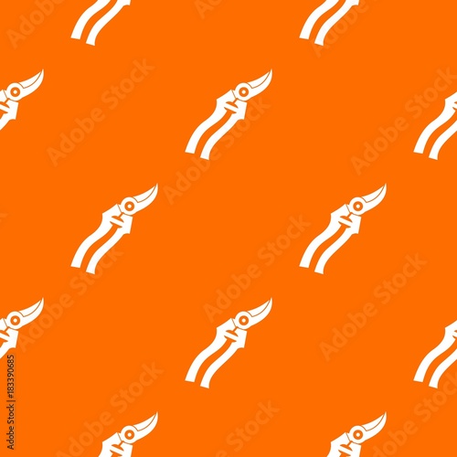 Garden shears pattern seamless