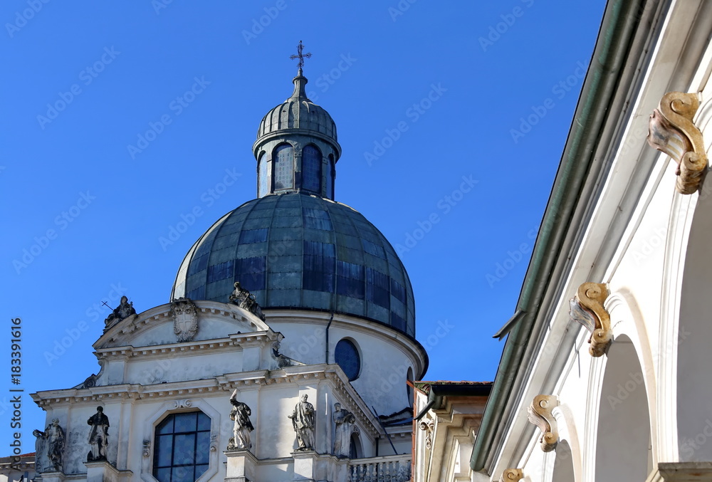 Dome of Basilica of Mount Berico in Vicenza City Italy