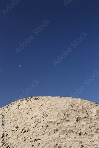 Desert landscape of the Yardan in China. photo