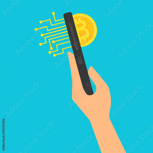 Mining bitcoin on smartphone with microcirculation