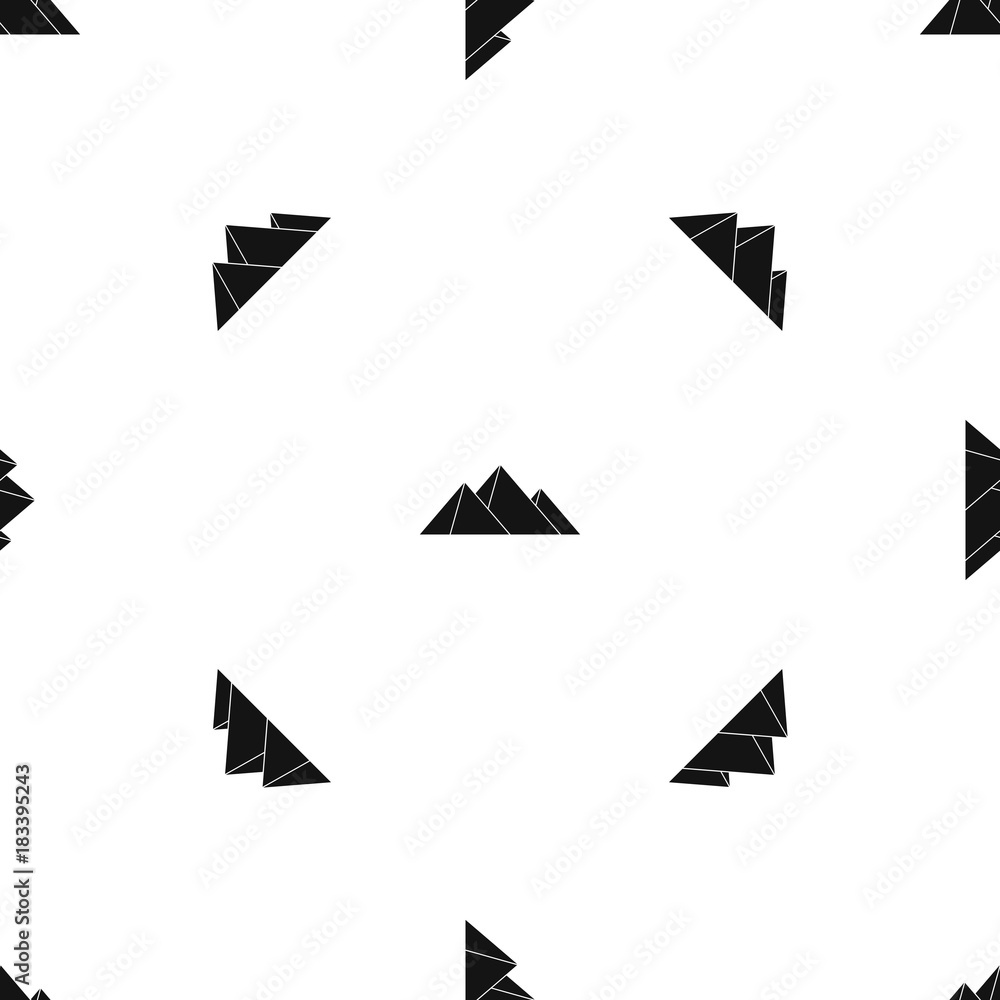 Pyramids pattern seamless black Pyramids pattern seamless black