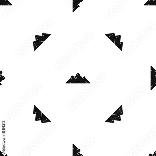 Pyramids pattern seamless black