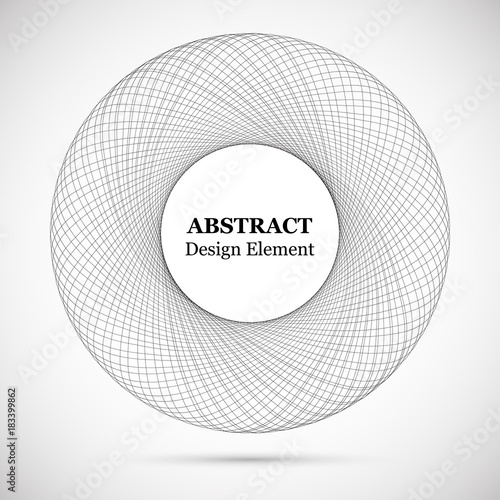 Abstract symmetrical background consisting from lines. Vector pattern for prints and posters. Design element.