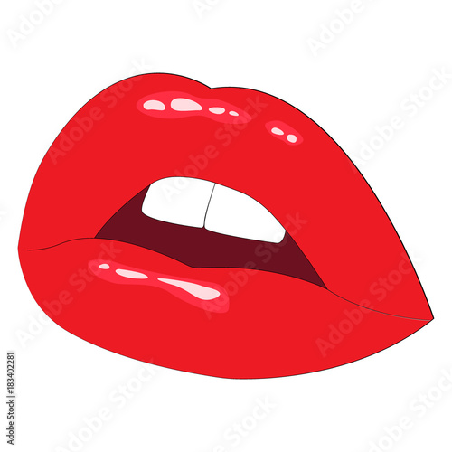 illustration. sexy lips