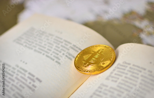 Bitcoin background. Bitcoin and the book as a concept of knowledge and wealth.