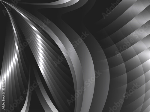 Abstract background with metal waves.Vector illustration