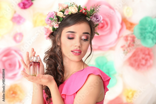 Beautiful young woman with ...