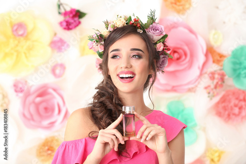 Beautiful young woman with ...