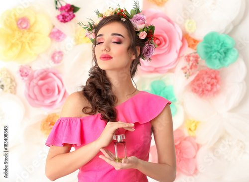 Beautiful young woman with ...