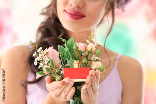 Beautiful young woman with ...