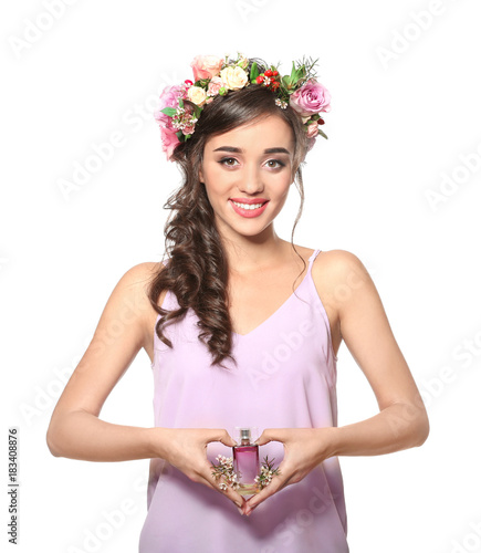Beautiful young woman with ...