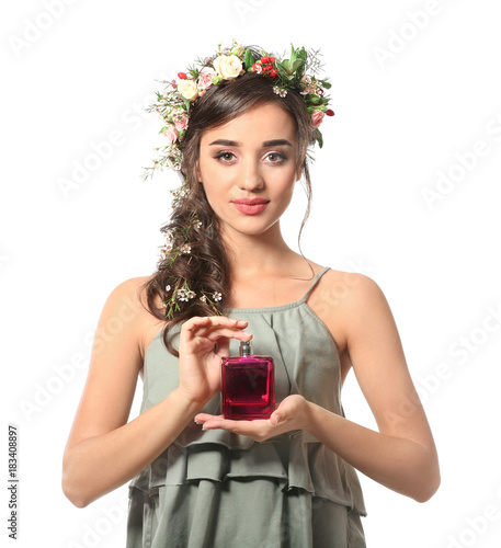 Beautiful young woman with ...