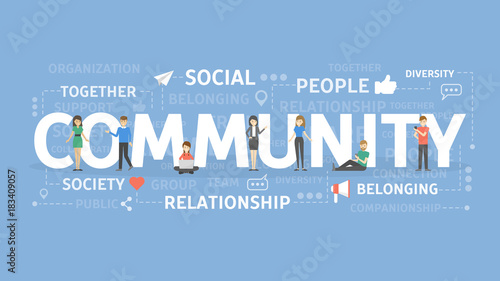 Community concept illustration.