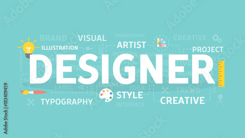 Designer concept illustration.