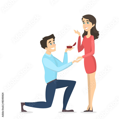 Making a proposal.