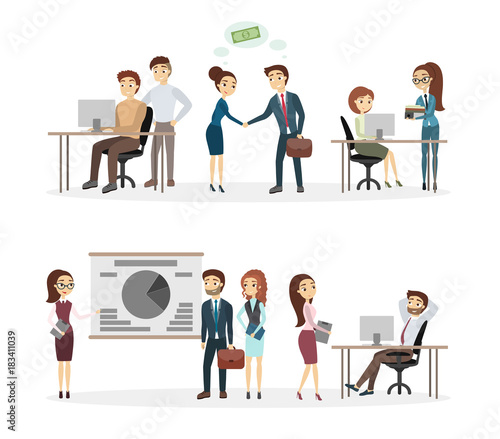 People at office.