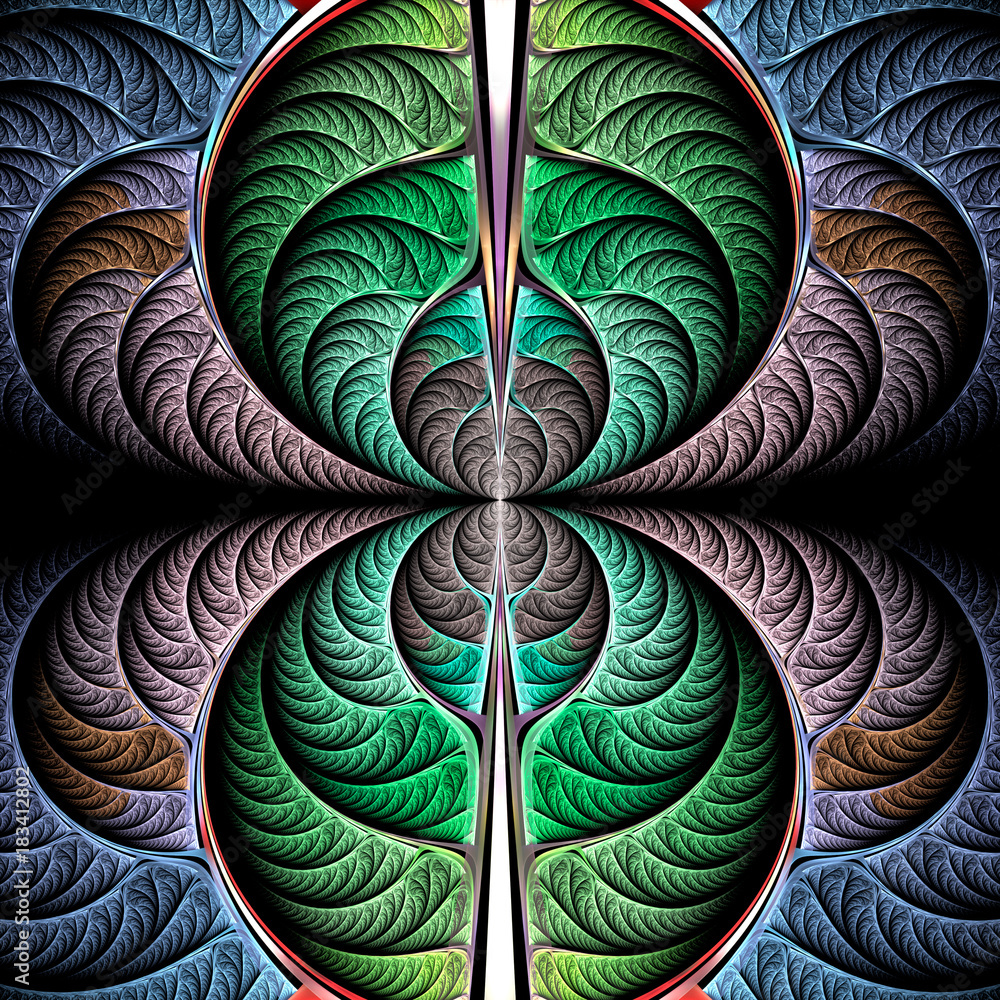 Fototapeta premium Abstract fractal background computer-generated image