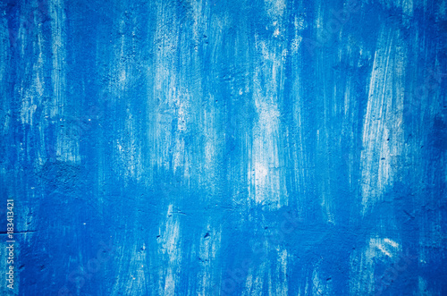 background and texture. Blue colour. paint on the wall.