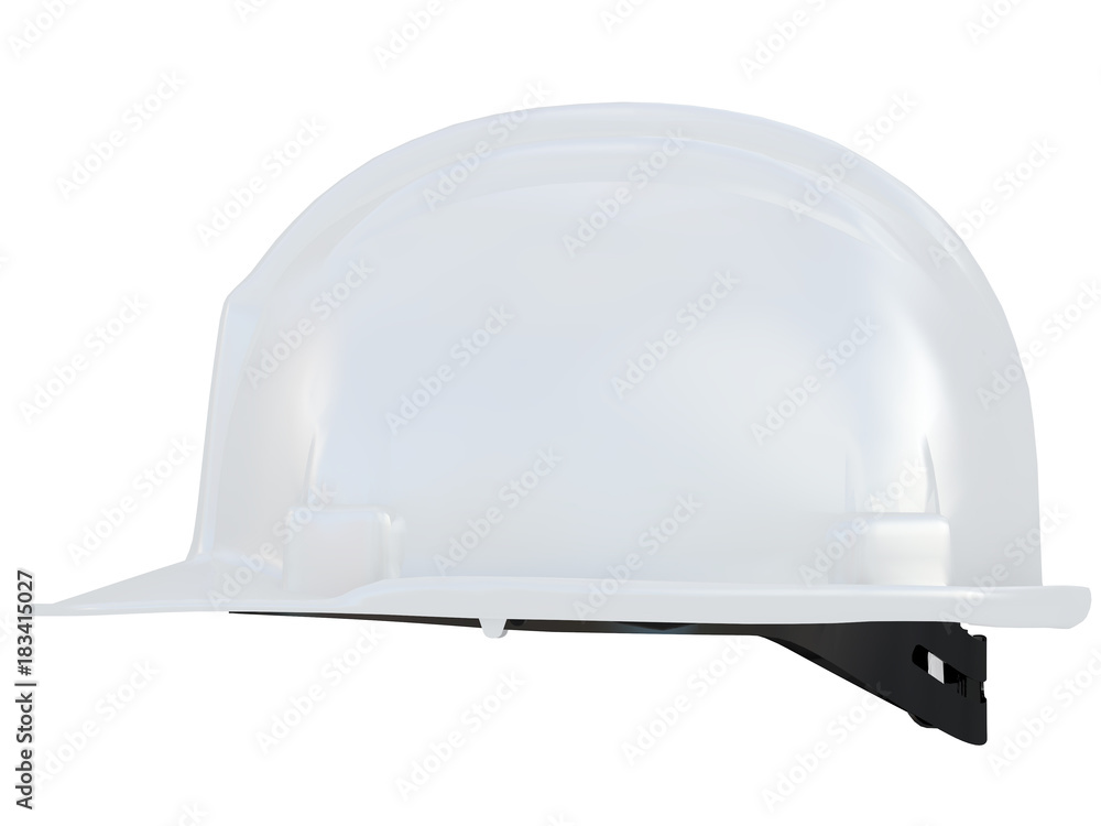 worker helmet of a construction site on a white background 3d rendering worker helmet of a construction site on a white background 3d rendering