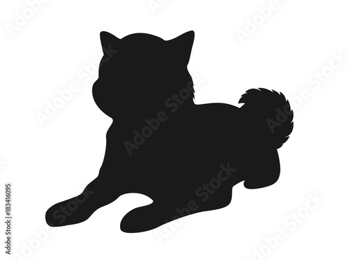 犬のシルエット