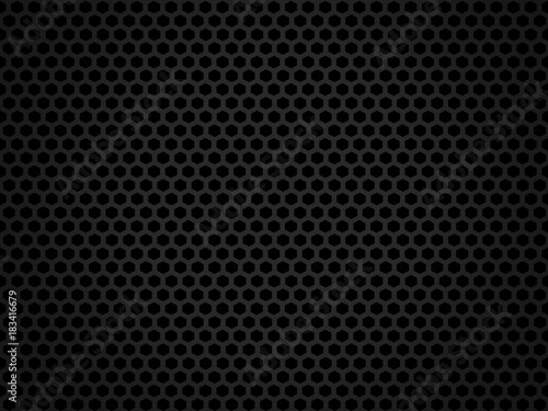 Wallpaper Mural black hexagon high tech texture 3d rendering Torontodigital.ca