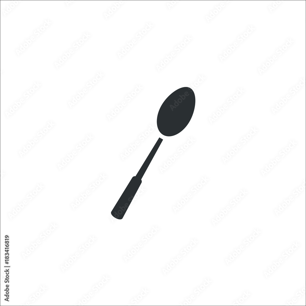 Spoon icon. Vector Illustration